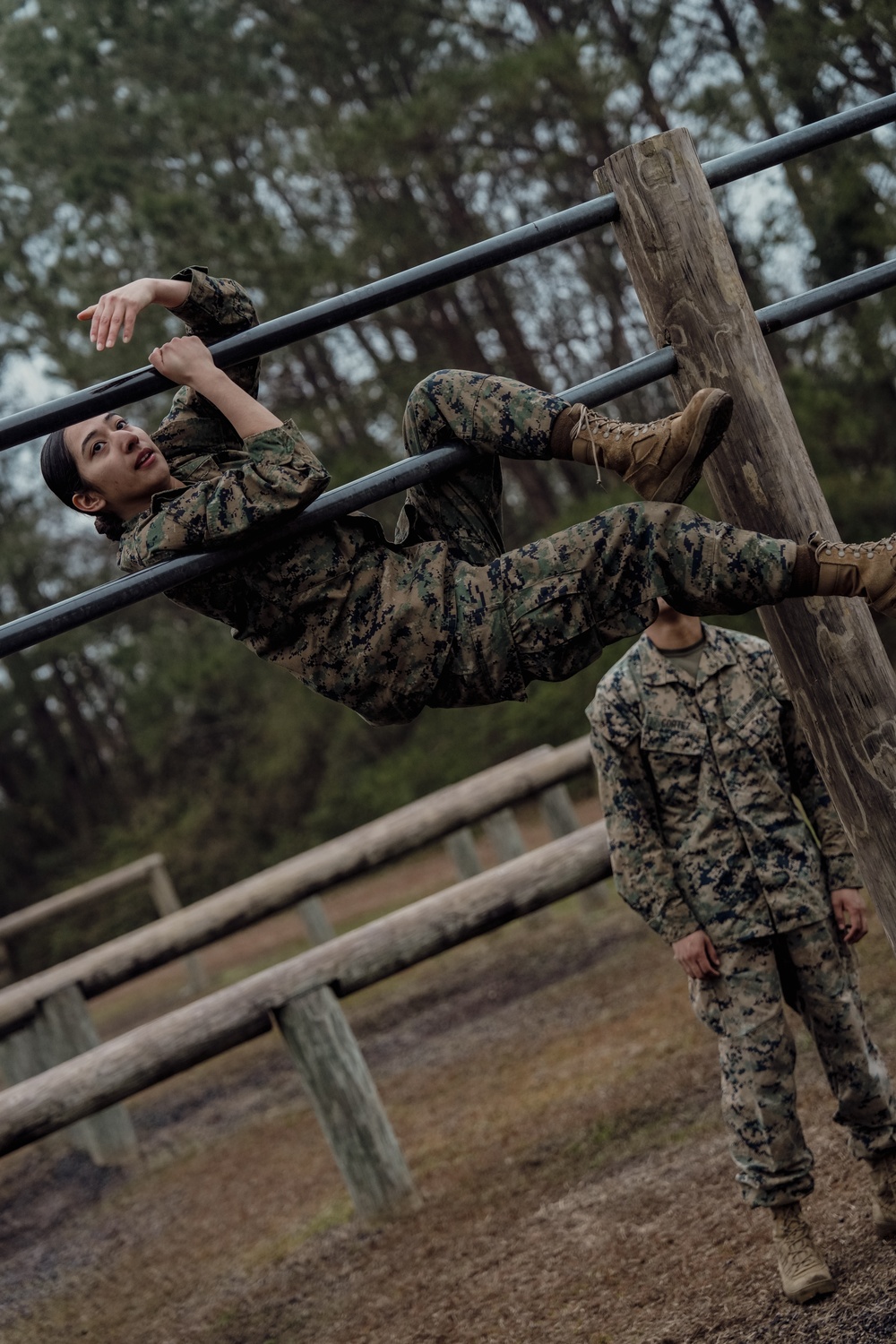 Headquarters and Service Company conduct Obstacle Course training