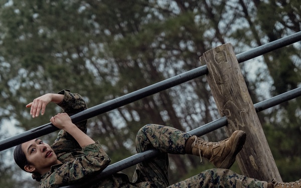 Headquarters and Service Company conduct Obstacle Course training