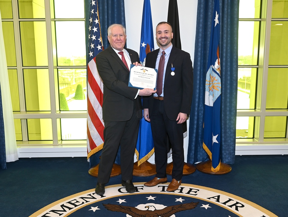 SecAF Recognizes Matt Williams