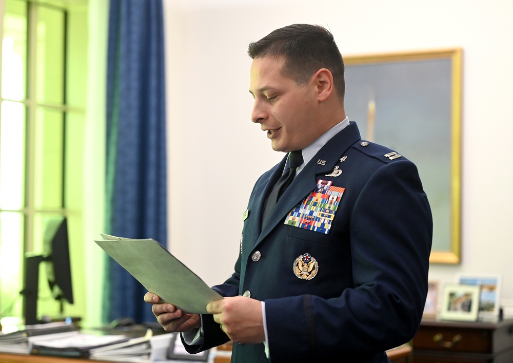 SecAF Recognizes Matt Williams