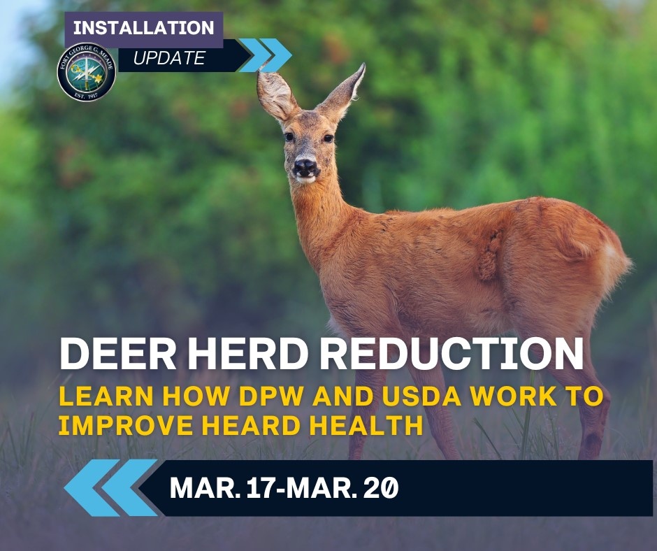 Fort Meade announces annual deer herd reduction measures