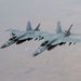 Hive mind: Navy Super Hornets fly in formation over USCENTCOM AOR