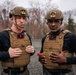 Matrial Arts Instructor Trainers conduct a MCMAP demonstration at The Basic School