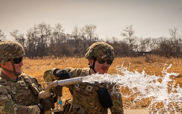 Freedom Shield 25 Water Platoon Conducts Water Purification Operations