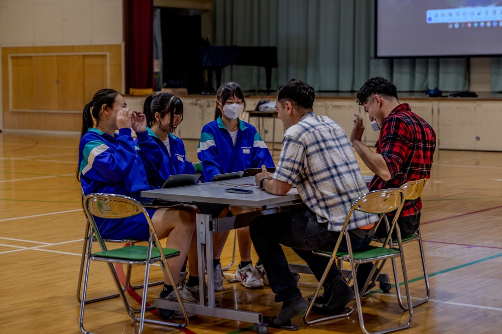 Camp Zama Soldiers Connect with Local Japanese Students at English Challenge Day