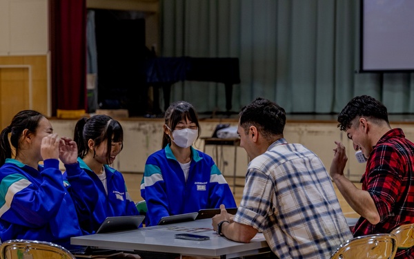Camp Zama Soldiers Connect with Local Japanese Students at English Challenge Day