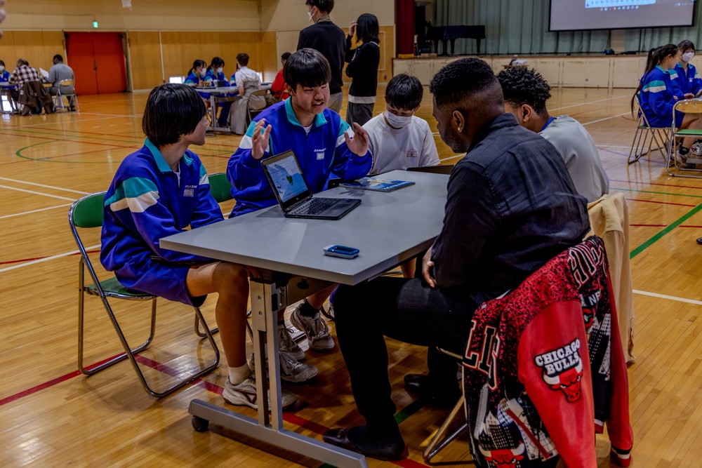 Camp Zama Soldiers Connect with Local Japanese Students at English Challenge Day