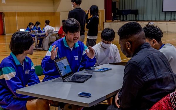 Camp Zama Soldiers Connect with Local Japanese Students at English Challenge Day