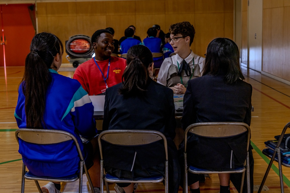 Camp Zama Soldiers Connect with Local Japanese Students at English Challenge Day