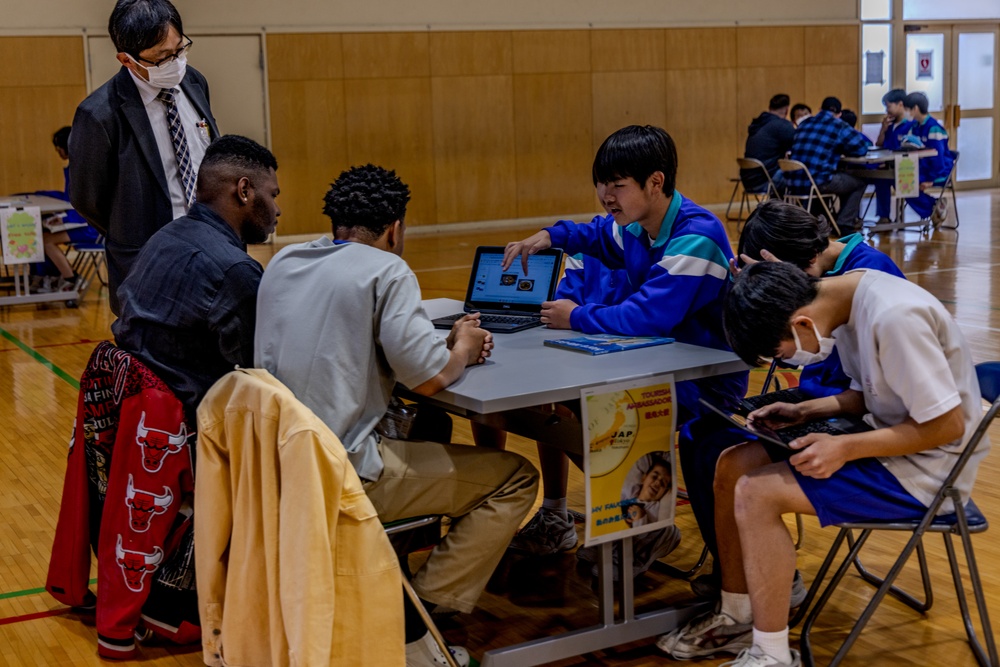 Camp Zama Soldiers Connect with Local Japanese Students at English Challenge Day