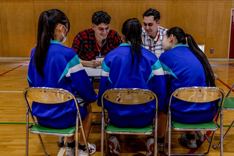 Camp Zama Soldiers Connect with Local Japanese Students at English Challenge Day