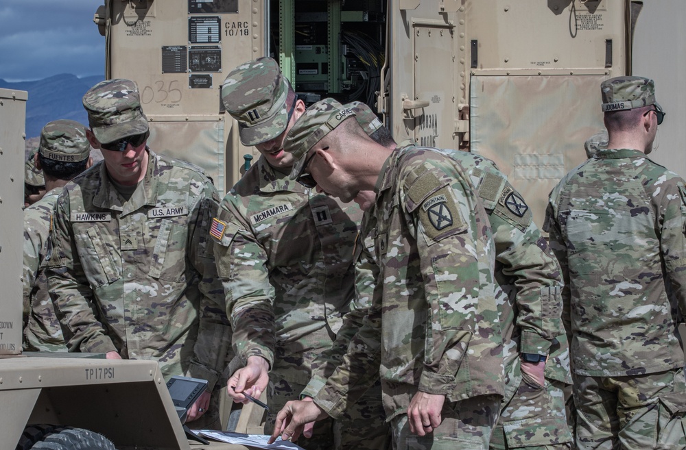 HHB Divarty 10th Mountain Division Soldiers certify on their radar systems