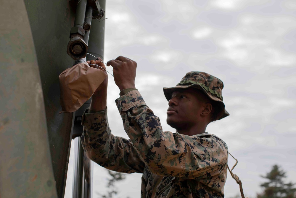 U.S. Marines arrive at Hiroshima Prefecture for aviation support training