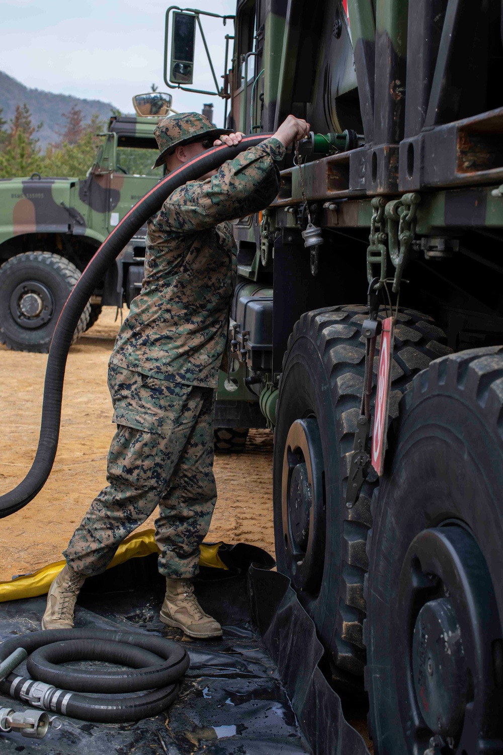 U.S. Marines arrive at Hiroshima Prefecture for aviation support training