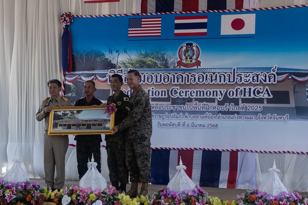 CG25 | U.S., JGSDF and Royal Thai Attend a Dedication Ceremony for ENCAP 4