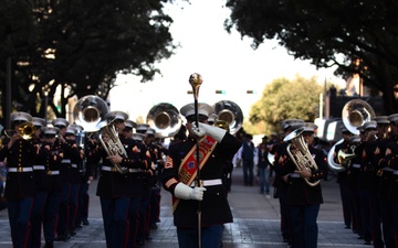 U.S. Marines participate in Rodeo Houston Parade