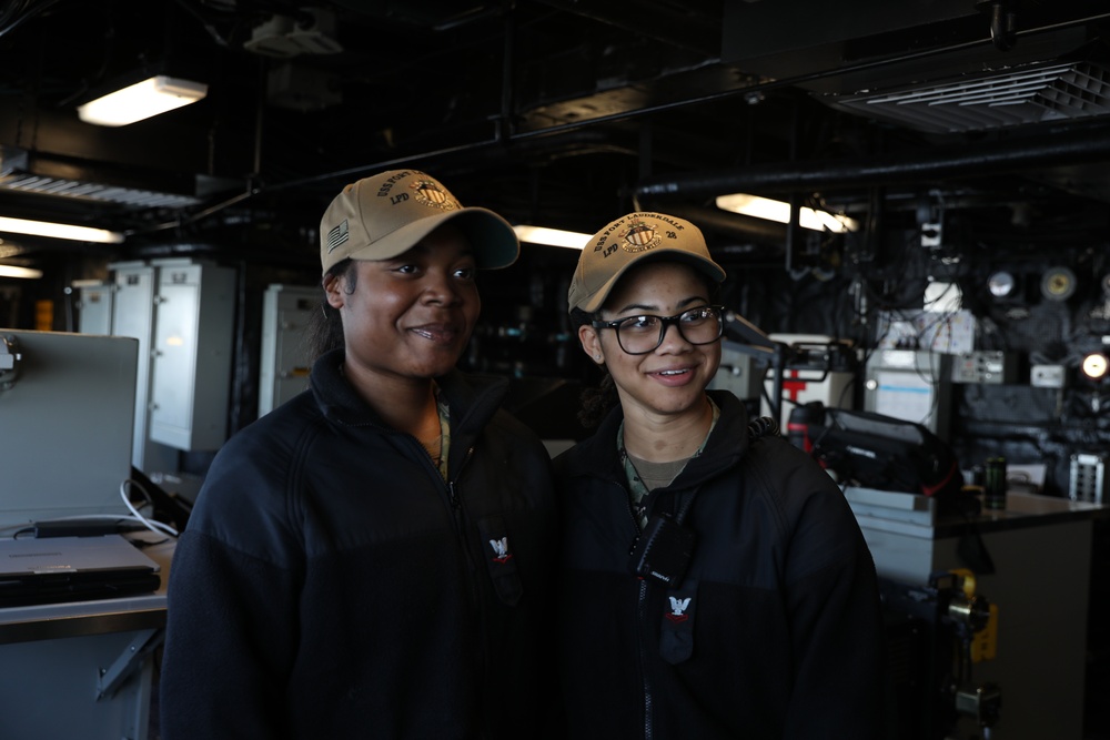 Operations Specialist 3rd Class, Teisjah Carney Frocked