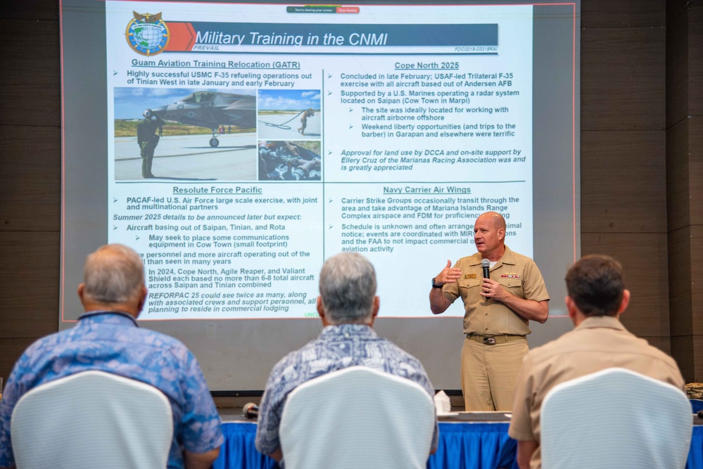 US military, CNMI leaders hold Stakeholders meeting with working groups in Saipan