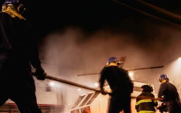 Sailors Conduct Aircraft Firefighting Training at Surface Warfare School Command