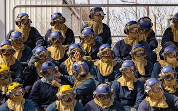 Sailors Conduct Aircraft Firefighting Training at Surface Warfare School Command