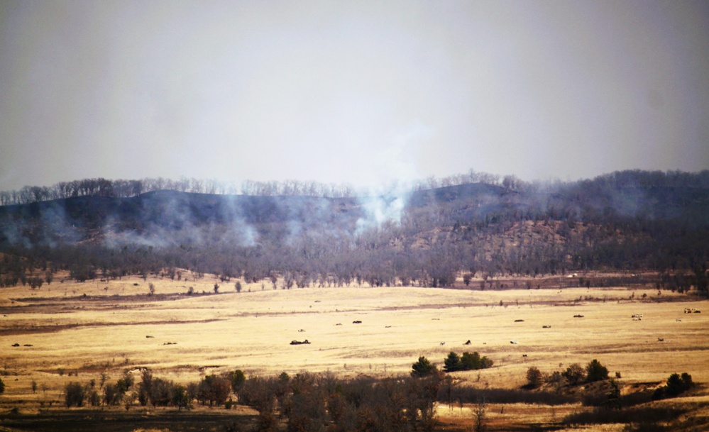 Fort McCoy prescribed burn team begins 2025 season with series of carefully managed burns