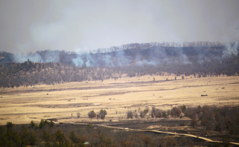 Fort McCoy prescribed burn team begins 2025 season with series of carefully managed burns