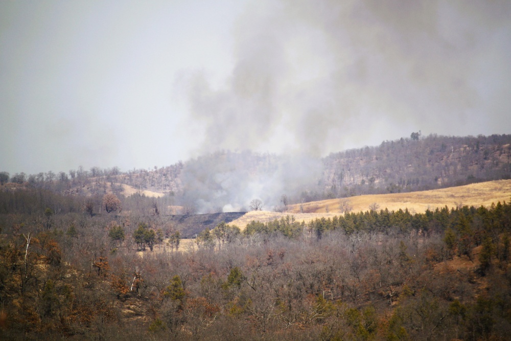 Fort McCoy prescribed burn team begins 2025 season with series of carefully managed burns