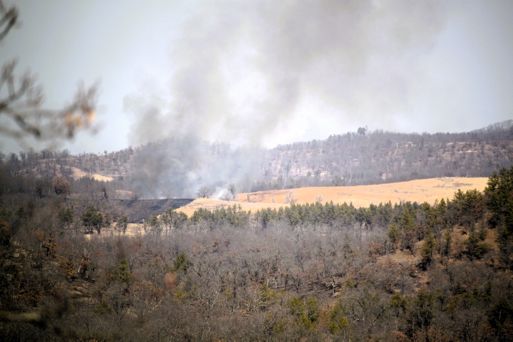 Fort McCoy prescribed burn team begins 2025 season with series of carefully managed burns