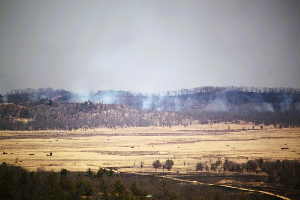 Fort McCoy prescribed burn team begins 2025 season with series of carefully managed burns