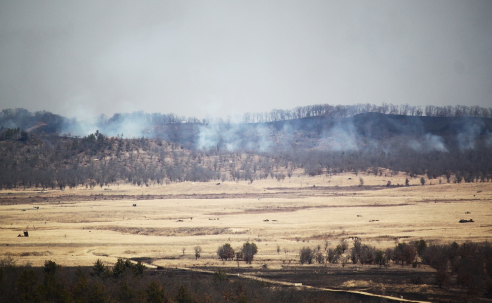 Fort McCoy prescribed burn team begins 2025 season with series of carefully managed burns