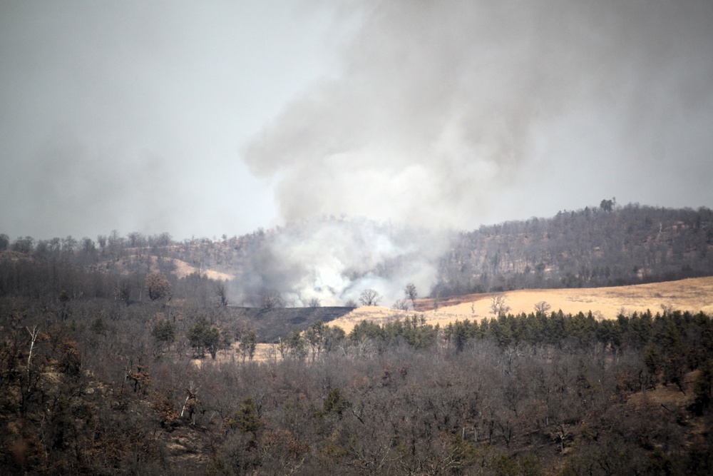 Fort McCoy prescribed burn team begins 2025 season with series of carefully managed burns