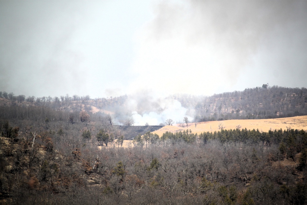 Fort McCoy prescribed burn team begins 2025 season with series of carefully managed burns