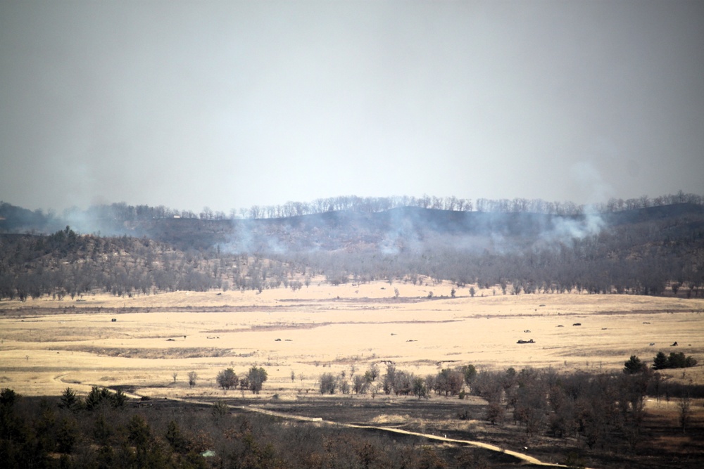 Fort McCoy prescribed burn team begins 2025 season with series of carefully managed burns
