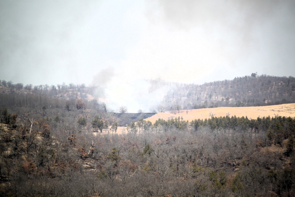 Fort McCoy prescribed burn team begins 2025 season with series of carefully managed burns