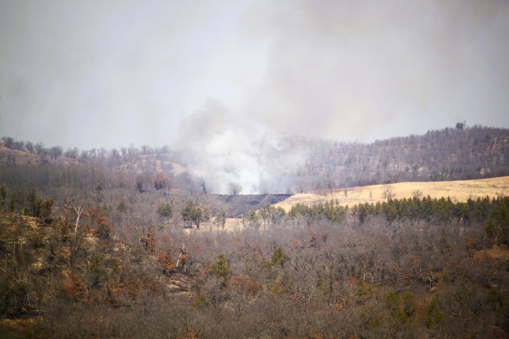 Fort McCoy prescribed burn team begins 2025 season with series of carefully managed burns
