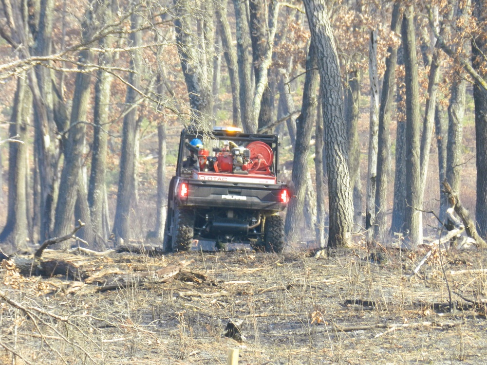 Fort McCoy prescribed burn team begins 2025 season with series of carefully managed burns