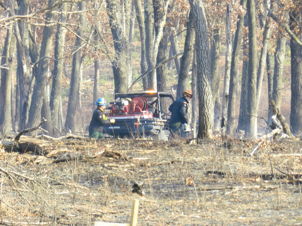 Fort McCoy prescribed burn team begins 2025 season with series of carefully managed burns