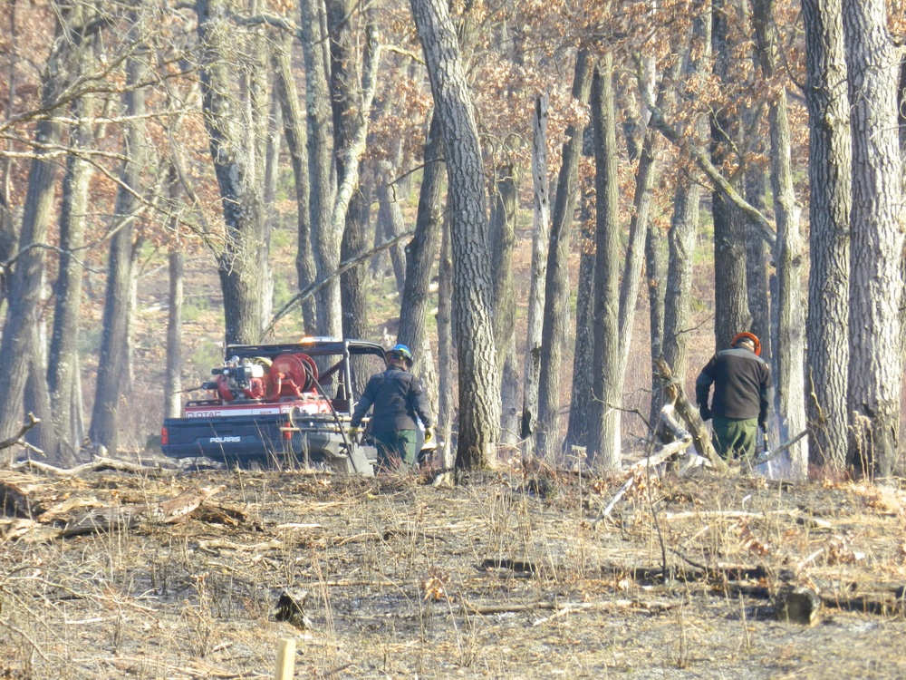 Fort McCoy prescribed burn team begins 2025 season with series of carefully managed burns