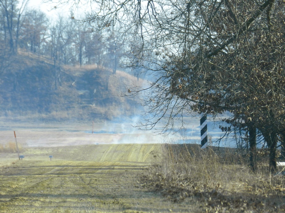 Fort McCoy prescribed burn team begins 2025 season with series of carefully managed burns