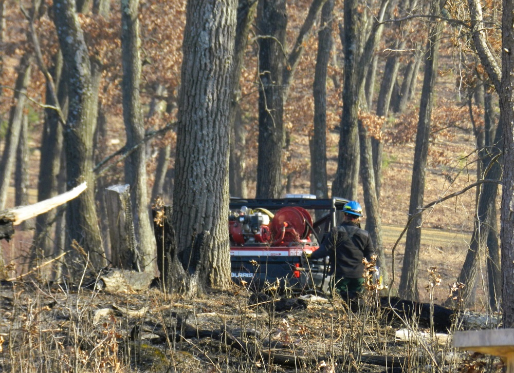Fort McCoy prescribed burn team begins 2025 season with series of carefully managed burns