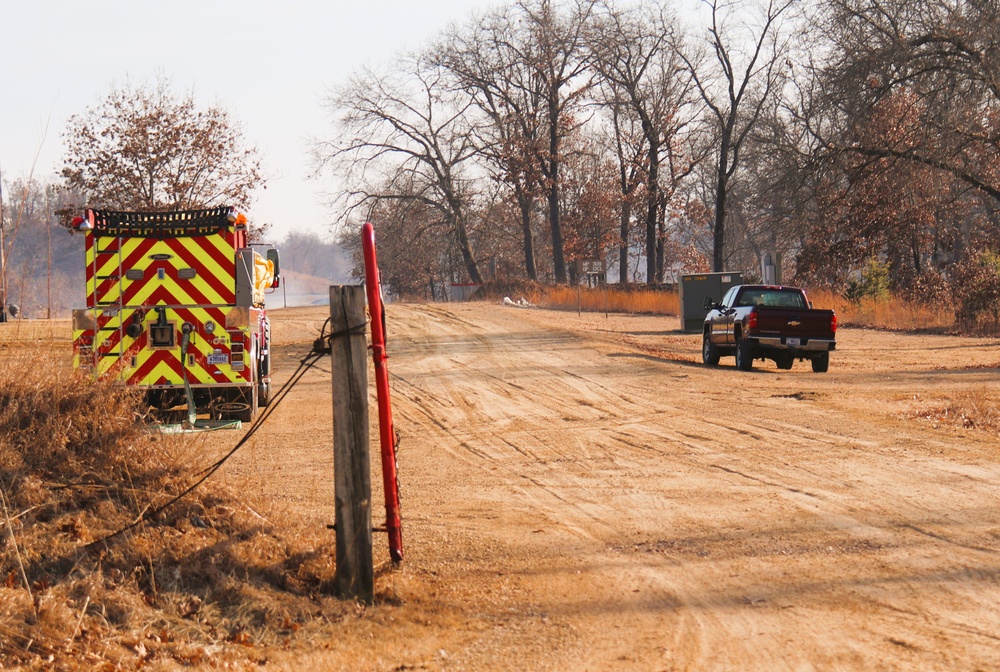 Fort McCoy prescribed burn team begins 2025 season with series of carefully managed burns