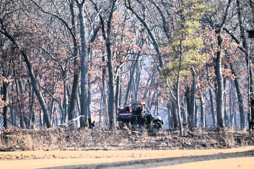 Fort McCoy prescribed burn team begins 2025 season with series of carefully managed burns