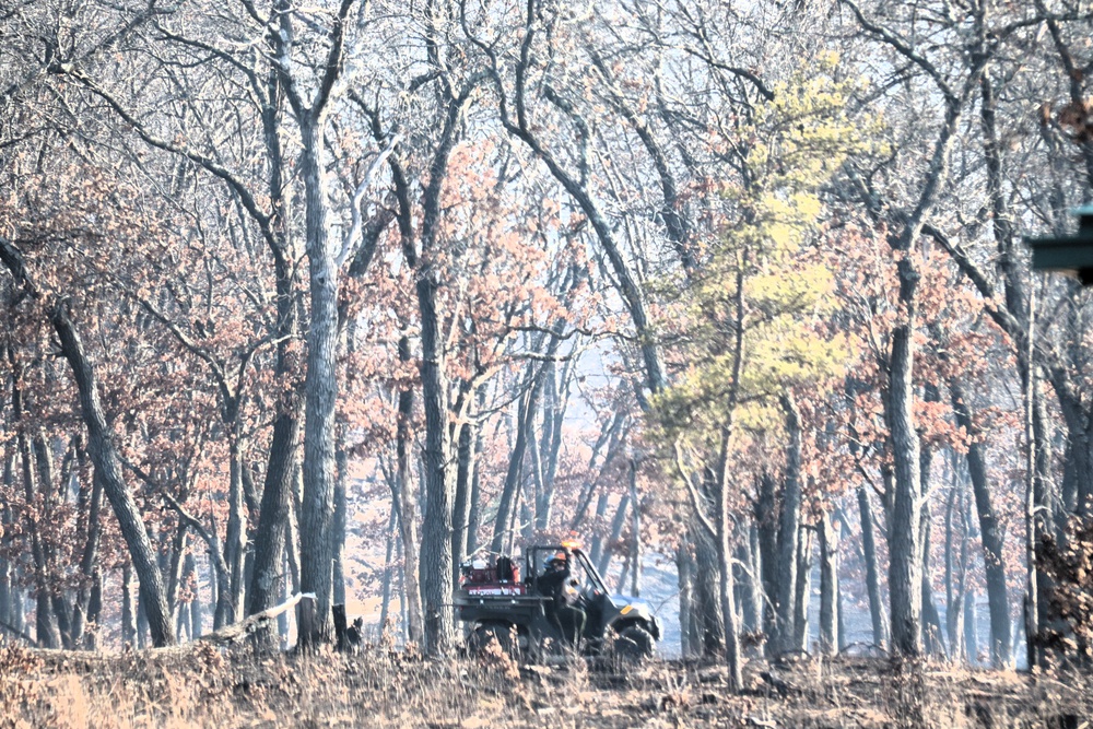 Fort McCoy prescribed burn team begins 2025 season with series of carefully managed burns