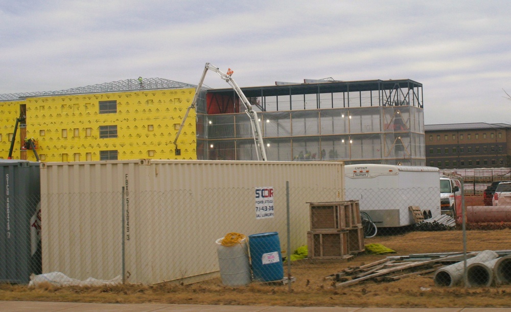 March 2025 barracks construction operations for East Barracks Project at Fort McCoy