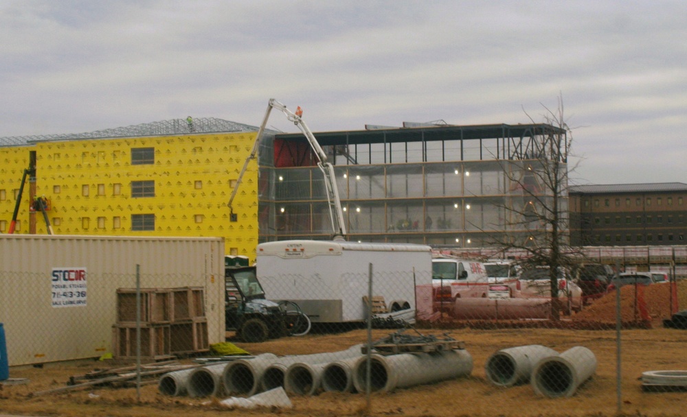 March 2025 barracks construction operations for East Barracks Project at Fort McCoy