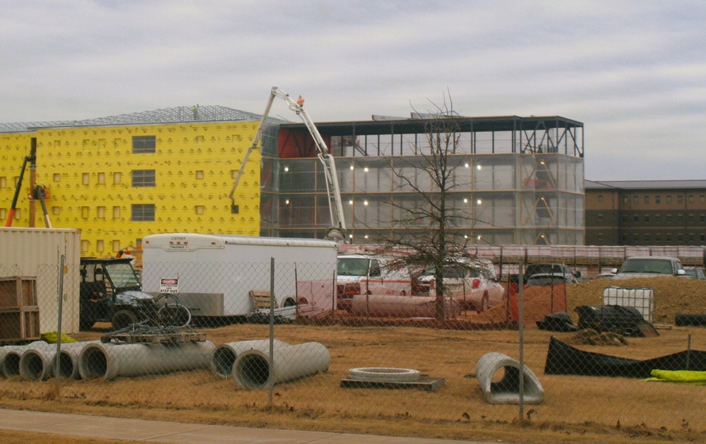 March 2025 barracks construction operations for East Barracks Project at Fort McCoy