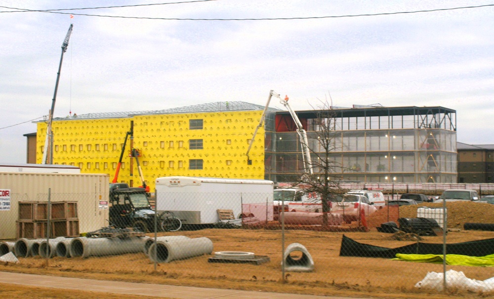 March 2025 barracks construction operations for East Barracks Project at Fort McCoy