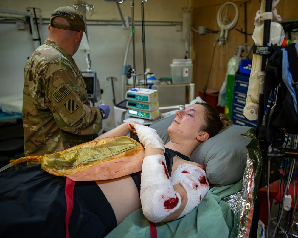 Surgical team and Army aviation conduct MEDEVAC training