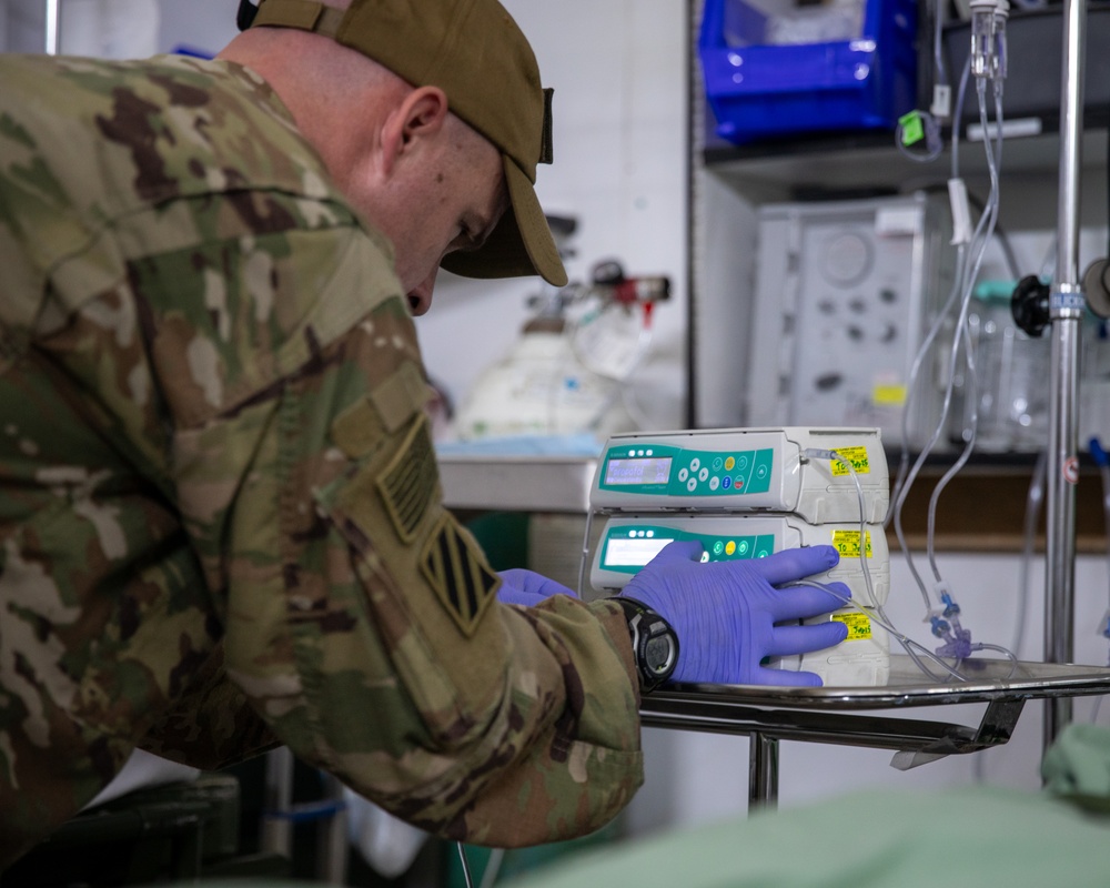 Surgical team and Army aviation conduct MEDEVAC training
