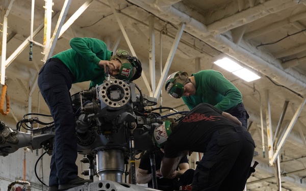 Sailors Conduct Maintenance